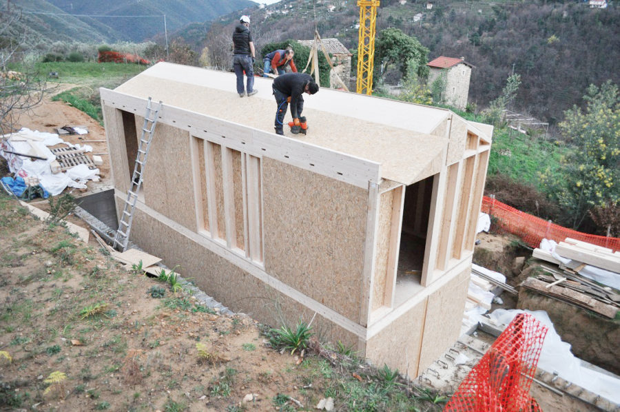 costruzione casa legno