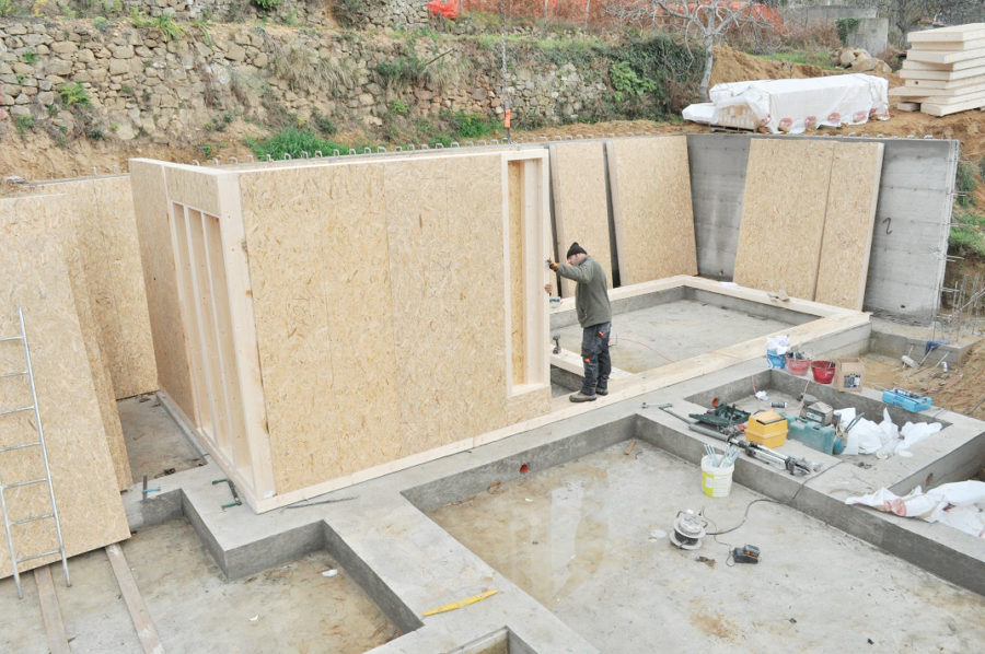 fondamenta più costruzione