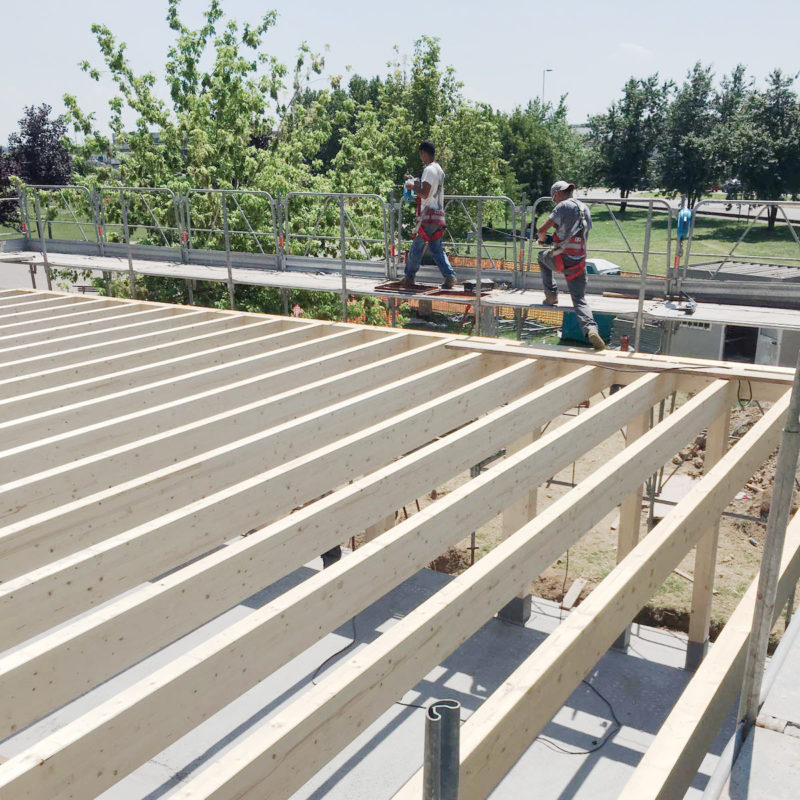 solaio in costruzione